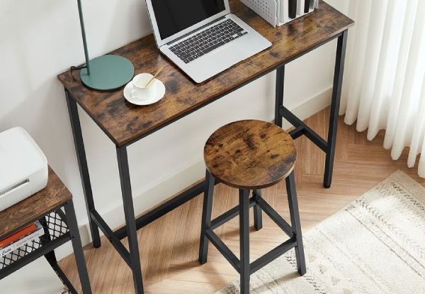 Vasagle Modern Bar Table with Two-Pieces Bar Stools