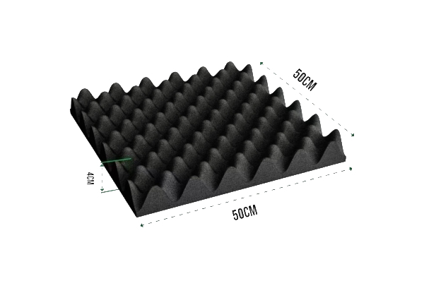 12-Pack Self-Adhesive Acoustic Foam Panel