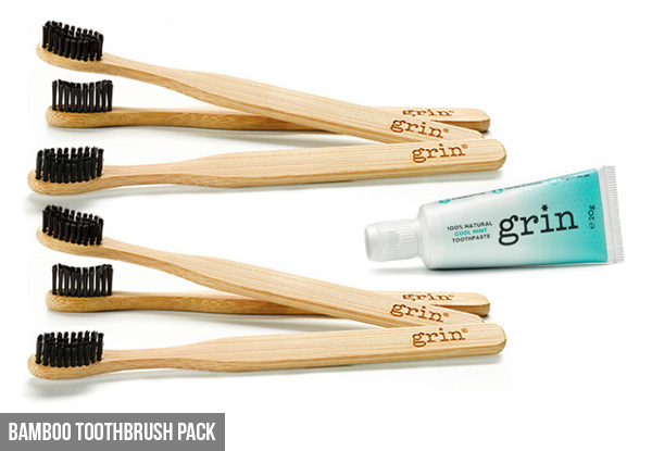 Grin Natural Tooth Care Packs - Free Metro Delivery