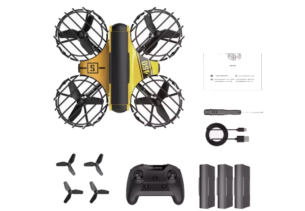 Quadrocopter Drone with Three Batteries