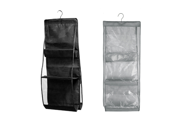 Hanging Handbag Organiser - Two Colours Available & Option for Two-Pack