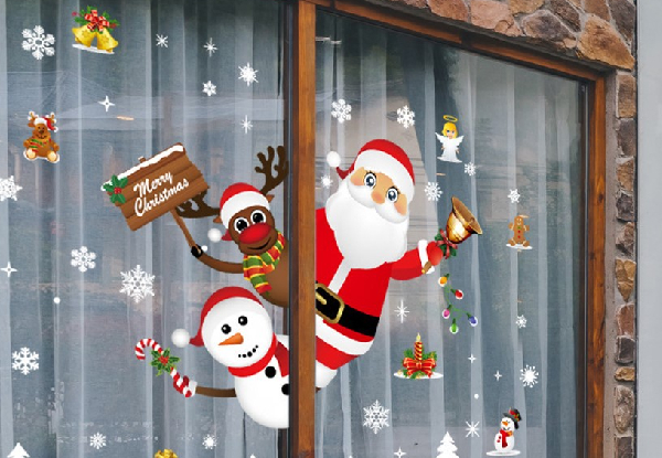 Christmas Door & Window Sticker - Option for Two-Pack