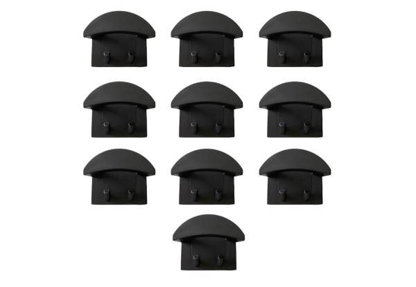 10-Piece Self-Adhesive Wall Hat Hooks - Three Colours Available