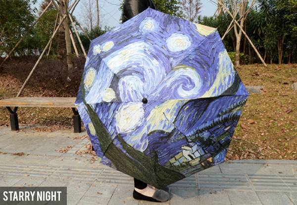 Starry Night or Maple Leaf Umbrella with Free Delivery