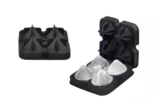 Silicone Diamond-Shaped Ice Tray Mould - Option for Two