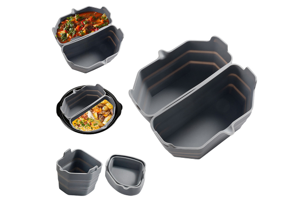 Two-in-One Reusable Silicone Slow Cooker Divider Liner - Available in Three Colours & Option for Two