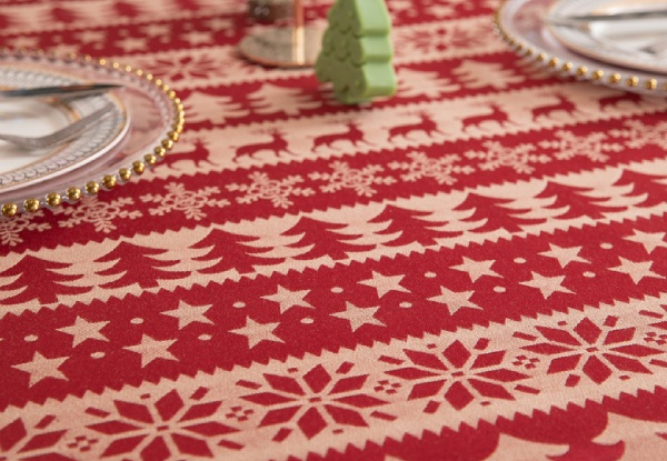 Christmas Rectangle Tablecloth - Available in Four Styles & 13 Sizes