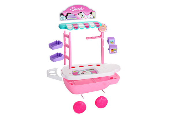 Mini Dessert Ice Cream Cart Toy Set