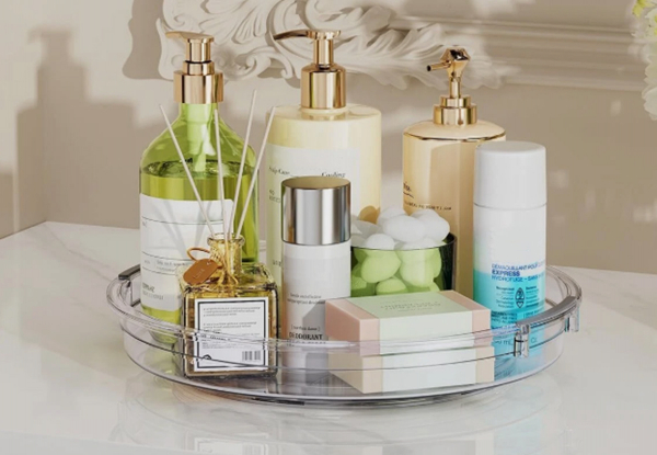 Turntable Lazy Susan Rotating Spice Tray Organiser - Available in Three Sizes & Option for Two & Three-Pack