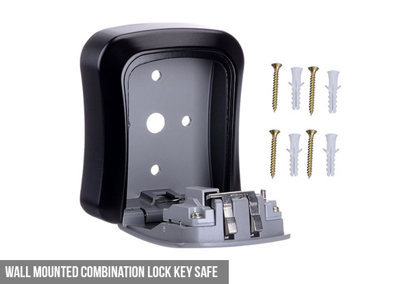 Wall Mounted Combination Lock or 10 Digit Push Button Key Safe