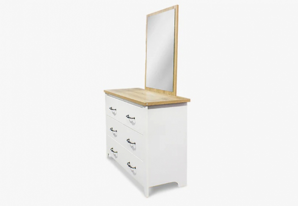 Adelle Country Dressing Chest with Mirror