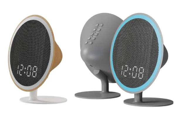 White Noise Machine with Bluetooth, 39 Soothing Sounds, LED Night Light & Clock Display - Three Colours Available