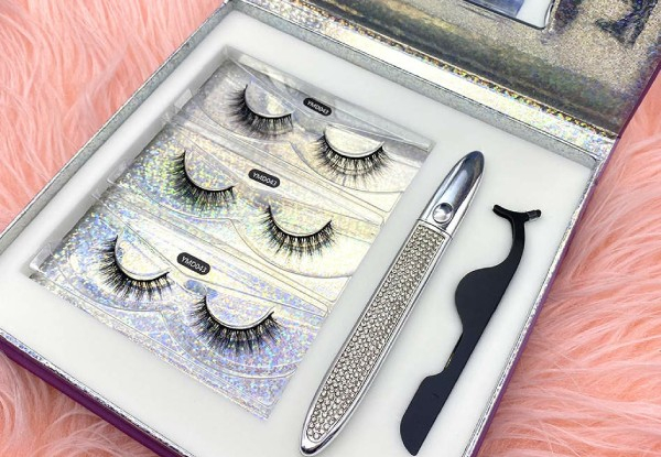 Luxury Lashes Magic Eyeliner Kit incl. Set of Magic Lashes & Eyeliner - Three Styles Available