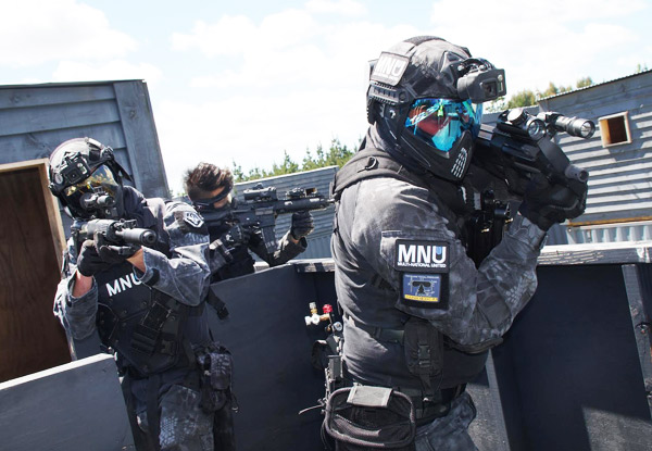 $29 for Three Hours of Combat Simulation incl. Guns, Ammo, Mask & BBs (value up to $60)
