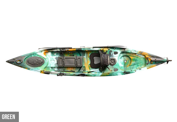 Fishmaster Deluxe Single Kayak incl Seat & Paddle - Two Colours Available