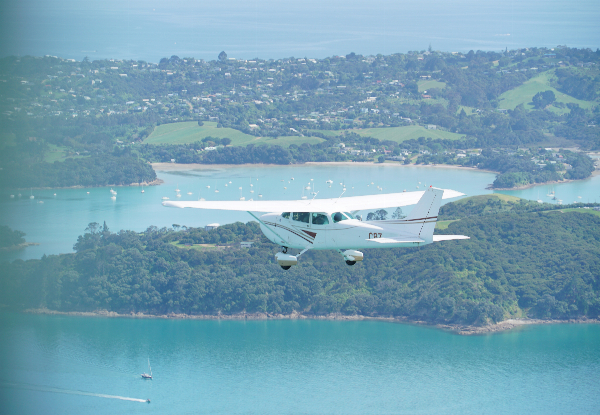 Waiheke Island Scenic Flight - Family Deal for Two Adults & One Child - Option for 45-Minute Flight