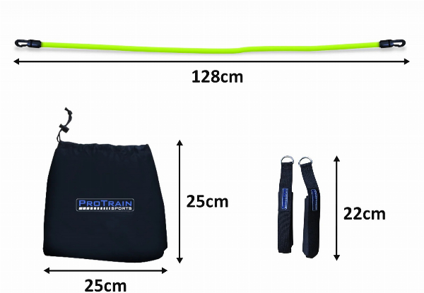 ProTrain Eight-Piece Resistance Band Set