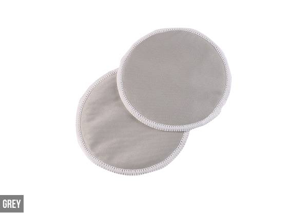 Two-Pack of Reusable Three-Layer Nursing Breast Pads - Four Colours Available & Option for Four-Pack