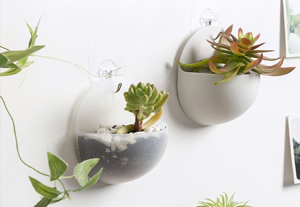 Wall-Mounted Planters - Option for Four or Eight - Two Colours Available