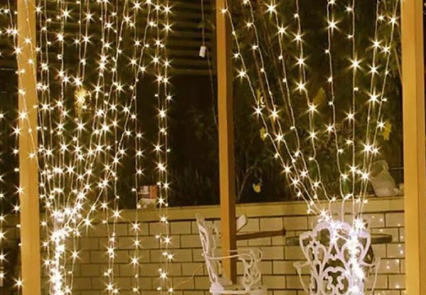 200-LED Curtain String Lights - Three Colours Available