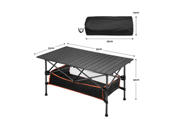 Folding Camping Table with Carry Bag - Two Sizes Available