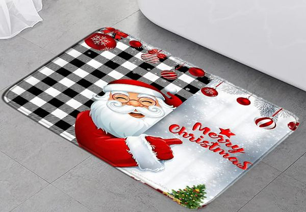 Three-Piece Christmas Bathroom Toilet Mat Set - Four Styles Available