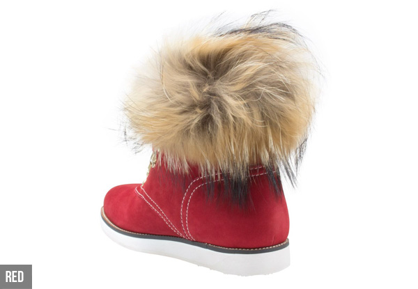 Aussie Connection Womens Leather Sheepskin Lace Up Fur UGG Boots - Two  Colours Available