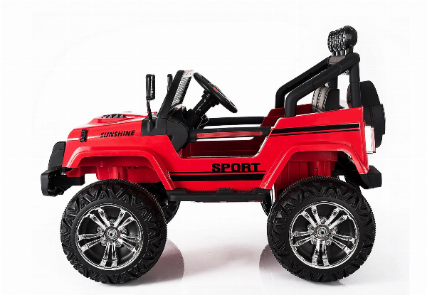 Kids Ride-On Jeep with Built-in Music - Two Colours Available