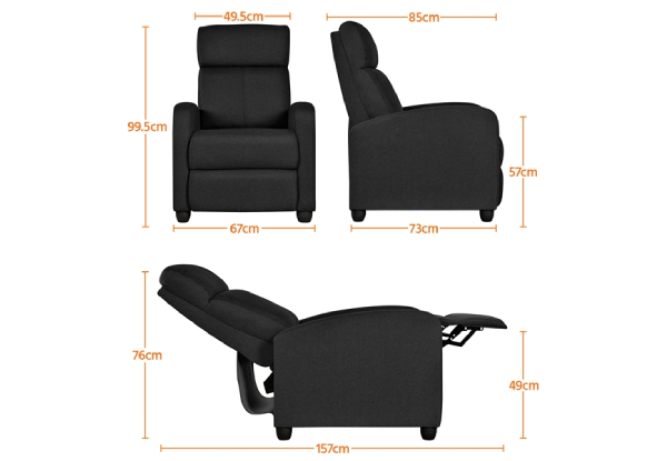 Pair of Adjustable Recliner Chairs - Available in Two Options