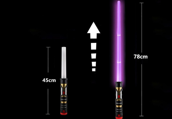 Three-Colour Changing Retractable Light-Up Swords - Option for Two-Pack