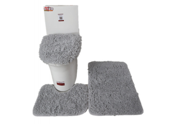 Three-Piece Toilet Cover Set - Six Colours Available