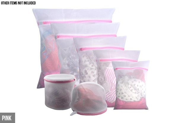 Seven-Piece Laundry Bag Set - Two Colours & Two Sets Available