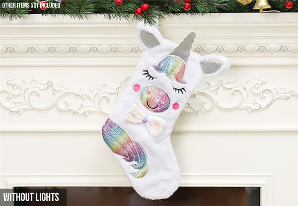 Unicorn Christmas Stocking - Two Options Available