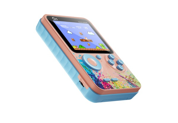 Pink 500-in-One Handheld Game Console