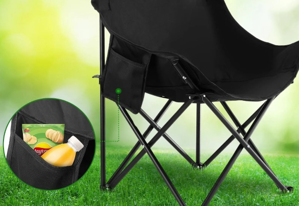 Lightweight Folding Camping Chair with Bag - Two Colours Available