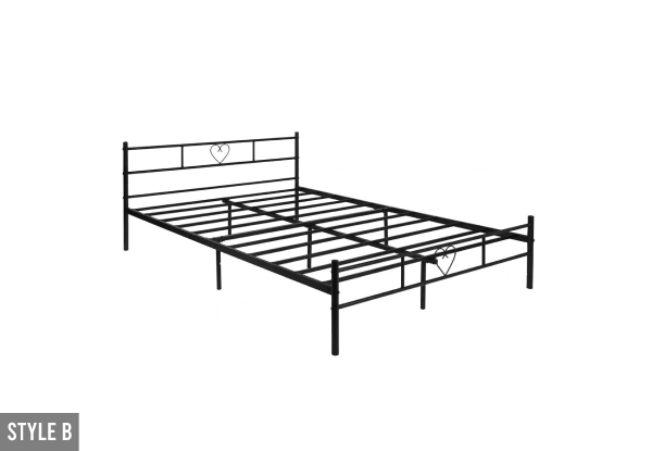 Black Queen Bed Frame - Two Styles Available