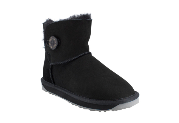 Ugg Australian-Made Water-Resistant Button Mini Boots - Available in Five Colours & Seven Sizes
