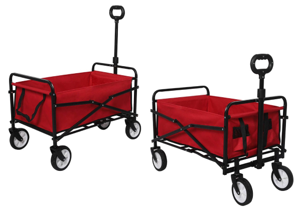 Foldable Garden Trolley Wagon - Three Colours Available