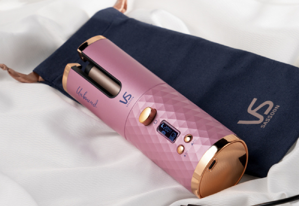 VS Sassoon Unbound Shine-Pro Cordless Auto Curler, 60min