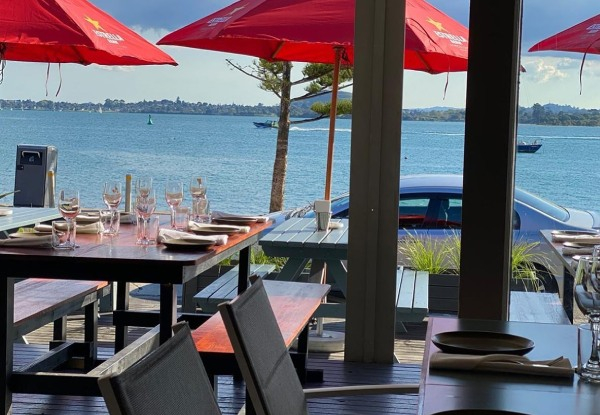 $50 Food Voucher for Two People at Beachfront Restaurant Zabr'one