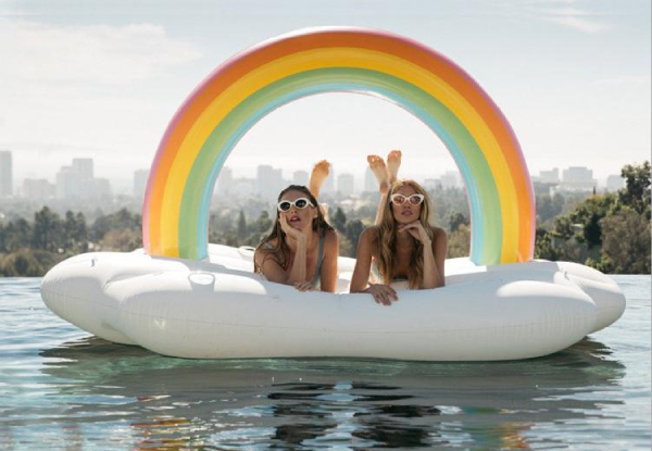 Giant Inflatable Rainbow Cloud Float