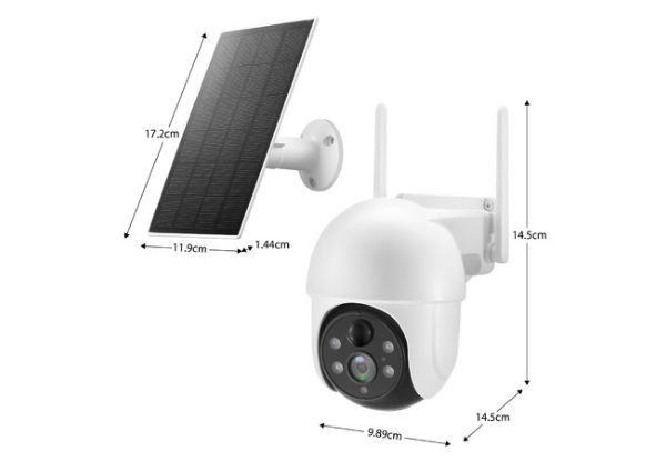 Anisee 4MP Outdoor PTZ Solar Security Camera