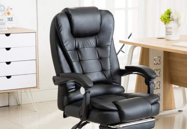 Executive Workspace Chair with Footrest - Two Colours Available