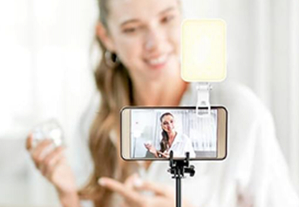 LED Portable Selfie Light with Clip - Three Colours Available