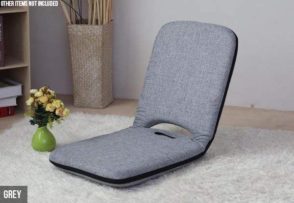 High-Backed Portable Floor Chair - Four Colours Available