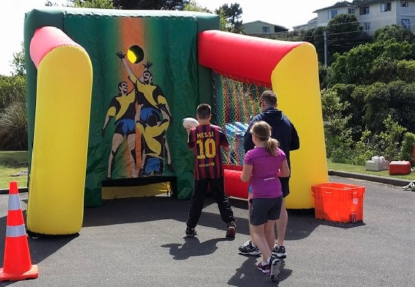 Four-Hour Inflatable Ultimate Rugby Throw Hire - Valid from 1 January 2020