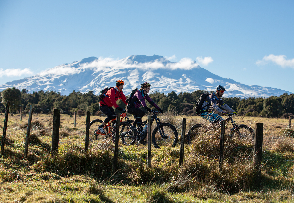 Two-Night Tongariro Adventure Package for Two incl. Mountain Bike Rental & Shuttles, Daily Buffet Breakfast, One-Hour Private Spa Session & More