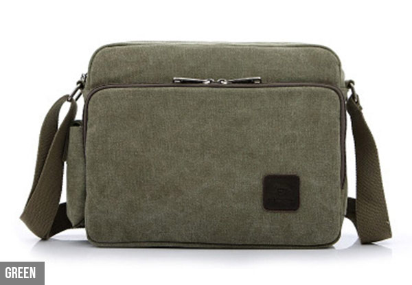 Multi-Pocket Canvas Satchel - Four Colours Available