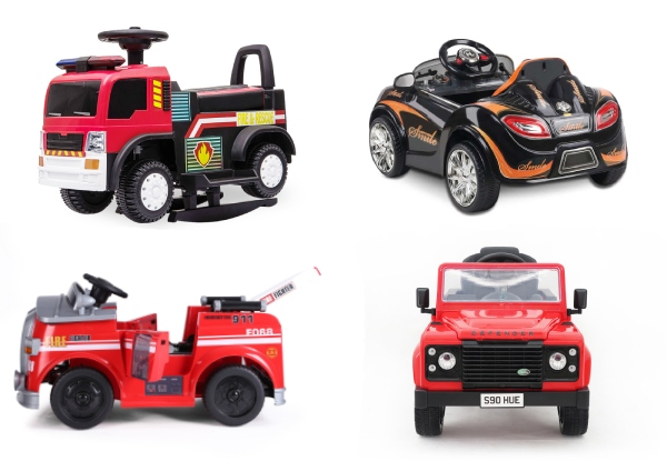 Ride-On Car Range - Five Options Available