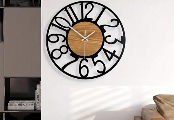 Metal Wall Clock - Two Sizes Available